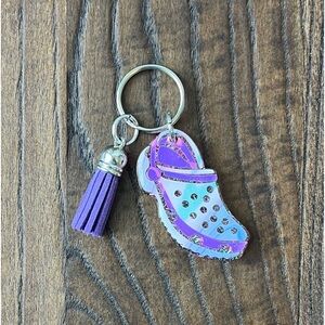 Keychain/Bag Charm - Pastel Croc - NWT - Handmade 💜